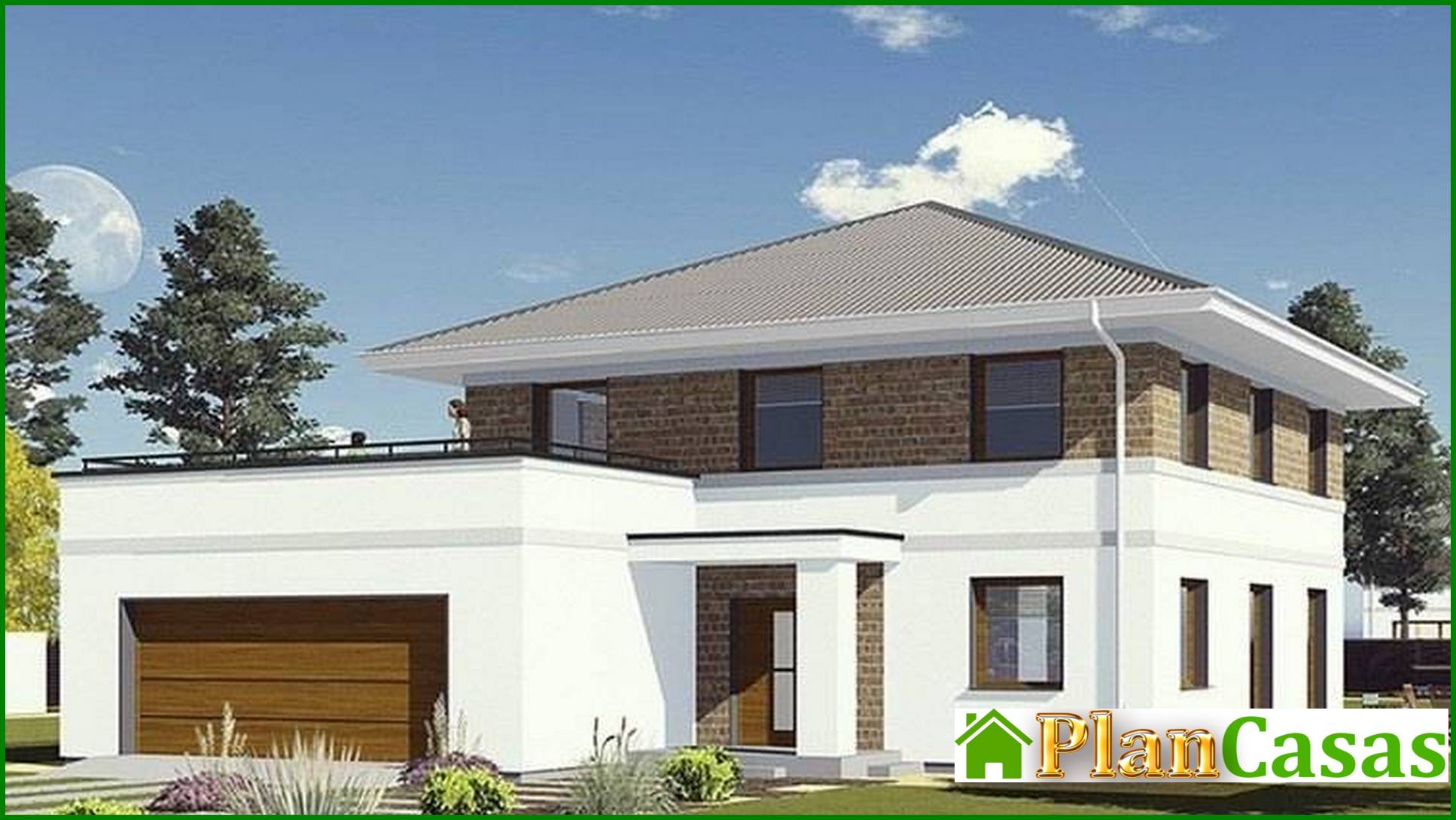 Visualization gallery - Beautiful residential mansion with a spacious terrace