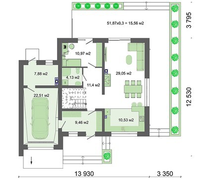 Visualization gallery - Modern stylish two-story house