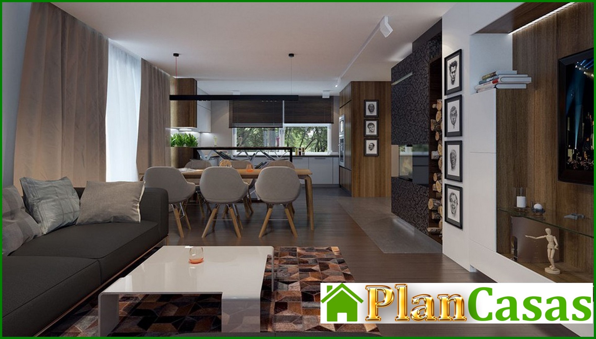 Visualization gallery - Modern stylish two-story house