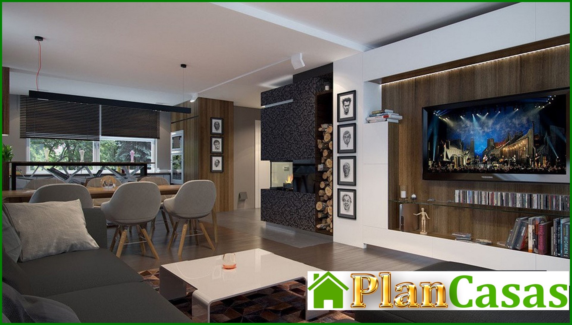 Visualization gallery - Modern stylish two-story house