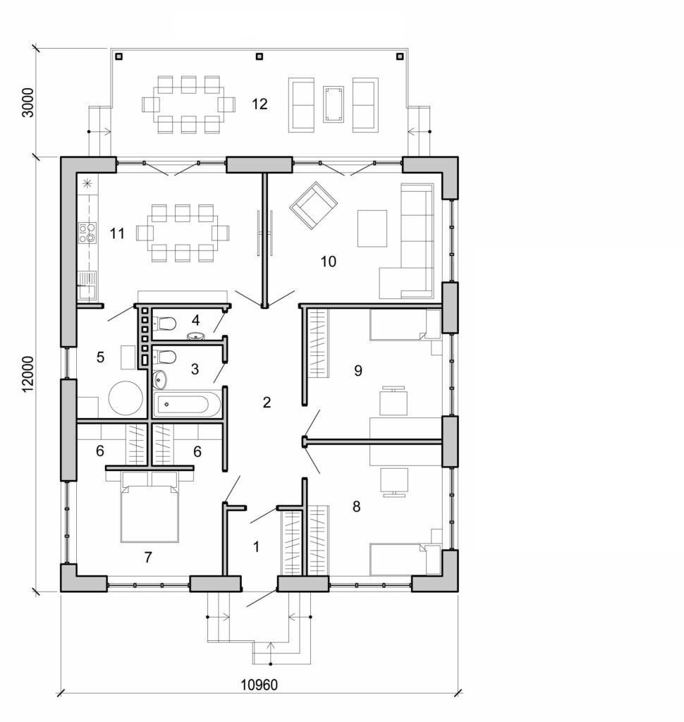 Visualization gallery - One storey house