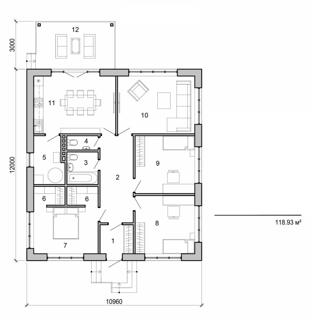 Visualization gallery - One storey house