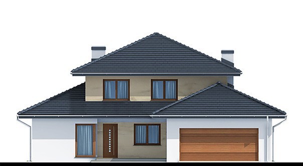 Visualization gallery - Two-story apartment with two bedrooms on the ground floor