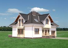 Visualization gallery - The project of a stylish elegant mansion with a living area of ​​180m2