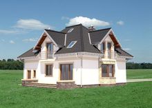 Visualization gallery - The project of a stylish elegant mansion with a living area of ​​180m2