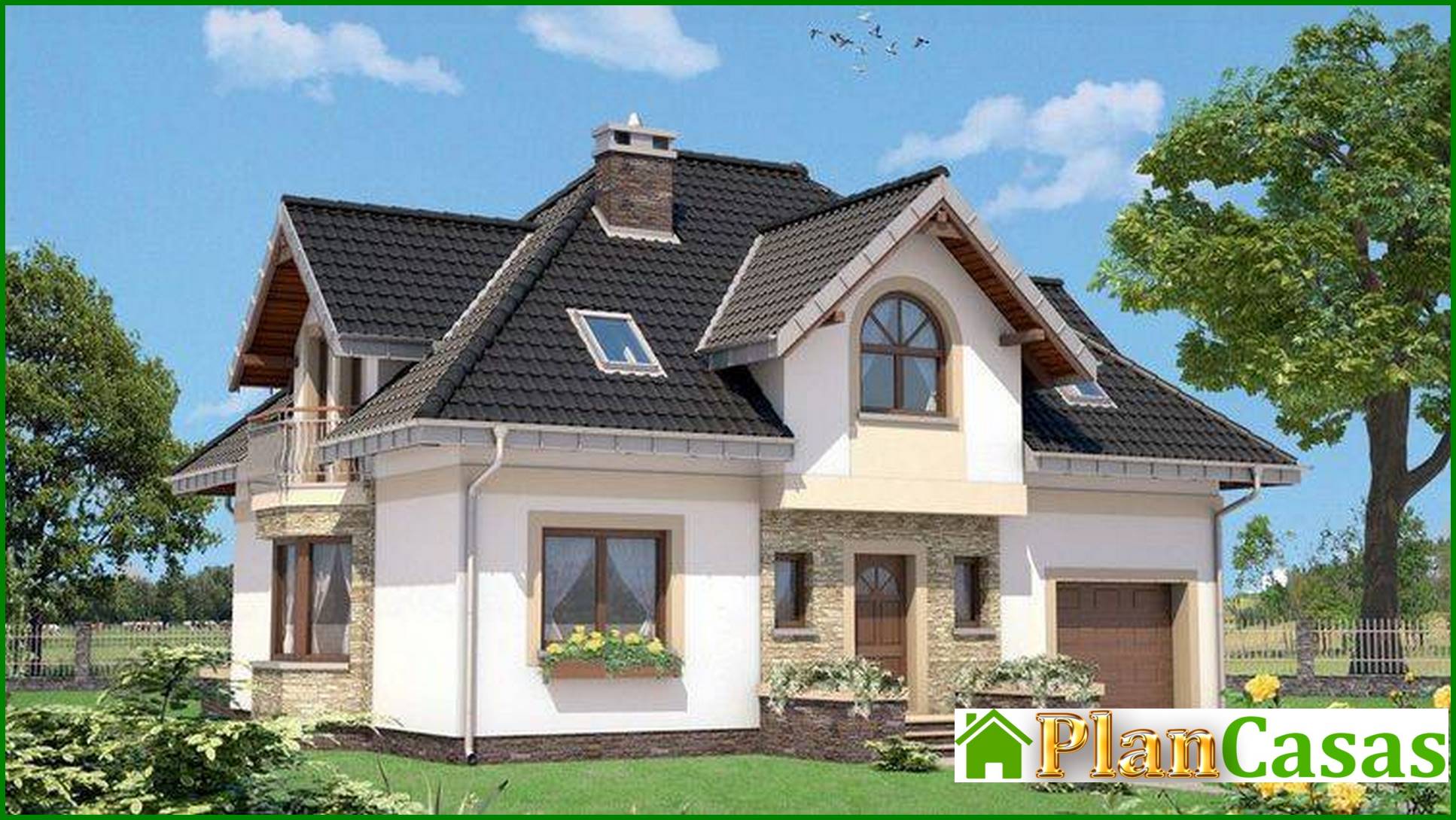 Visualization gallery - The project of a stylish elegant mansion with a living area of ​​180m2