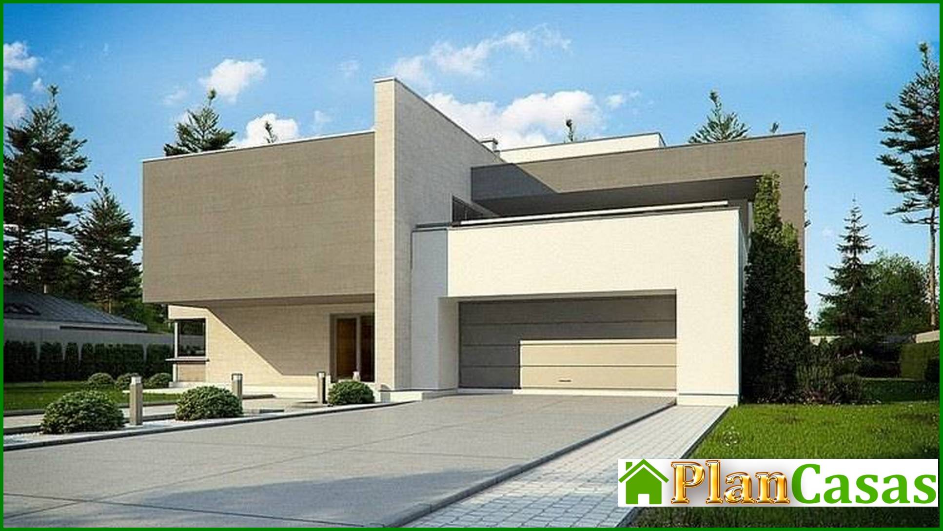 Visualization gallery - Modern Art Nouveau house with sauna on the second floor