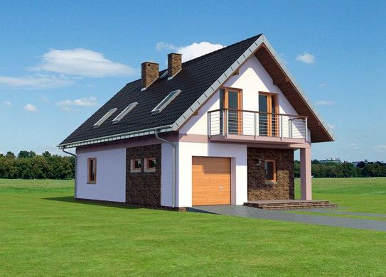 Visualization gallery - Beautiful country house with two floors and five rooms