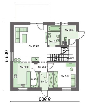 Visualization gallery - Modern apartment building with an office on the ground floor