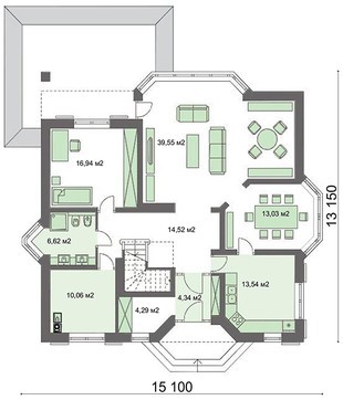 Visualization gallery - Beautiful apartment building in chocolate shades