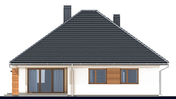 Visualization gallery - Modern residential cottage with an attic