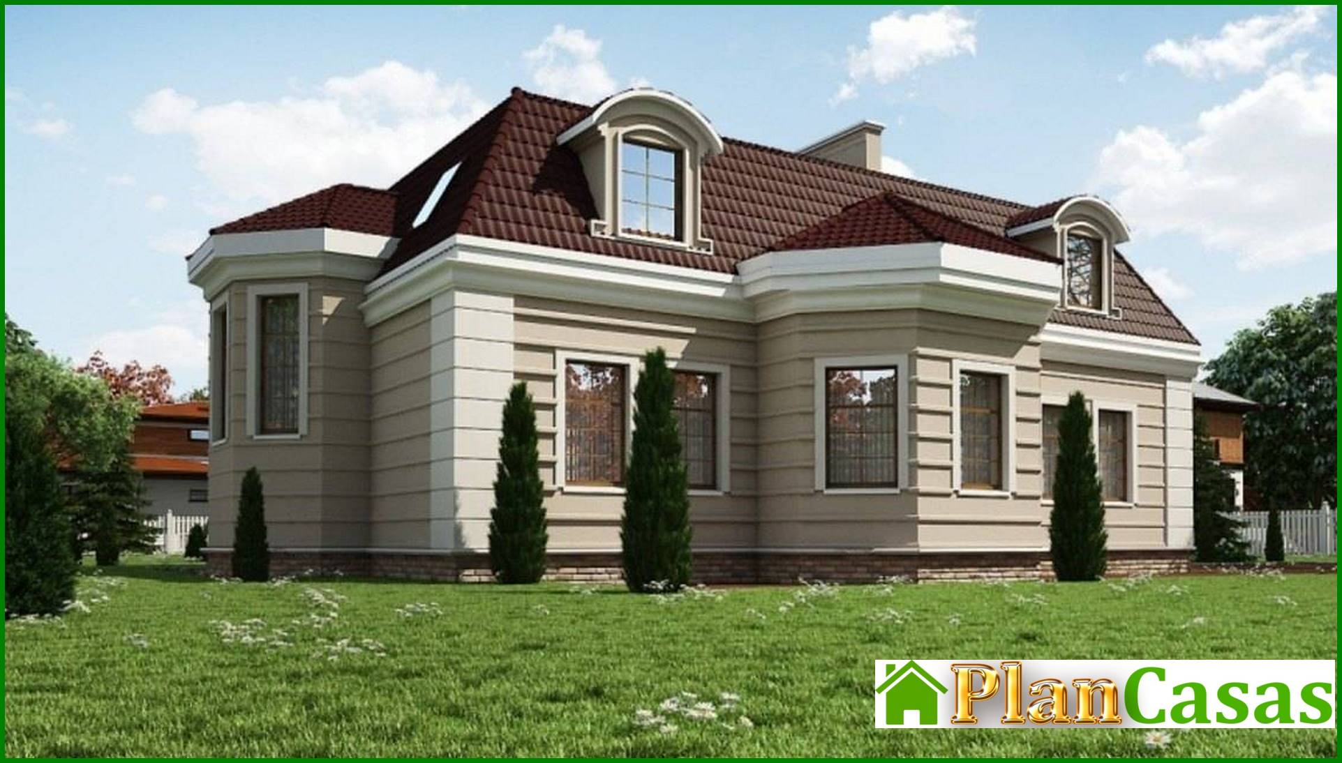 Visualization gallery - Chic villa design in a classic style