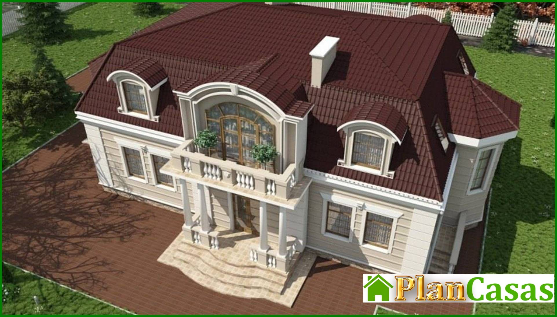 Visualization gallery - Chic villa design in a classic style