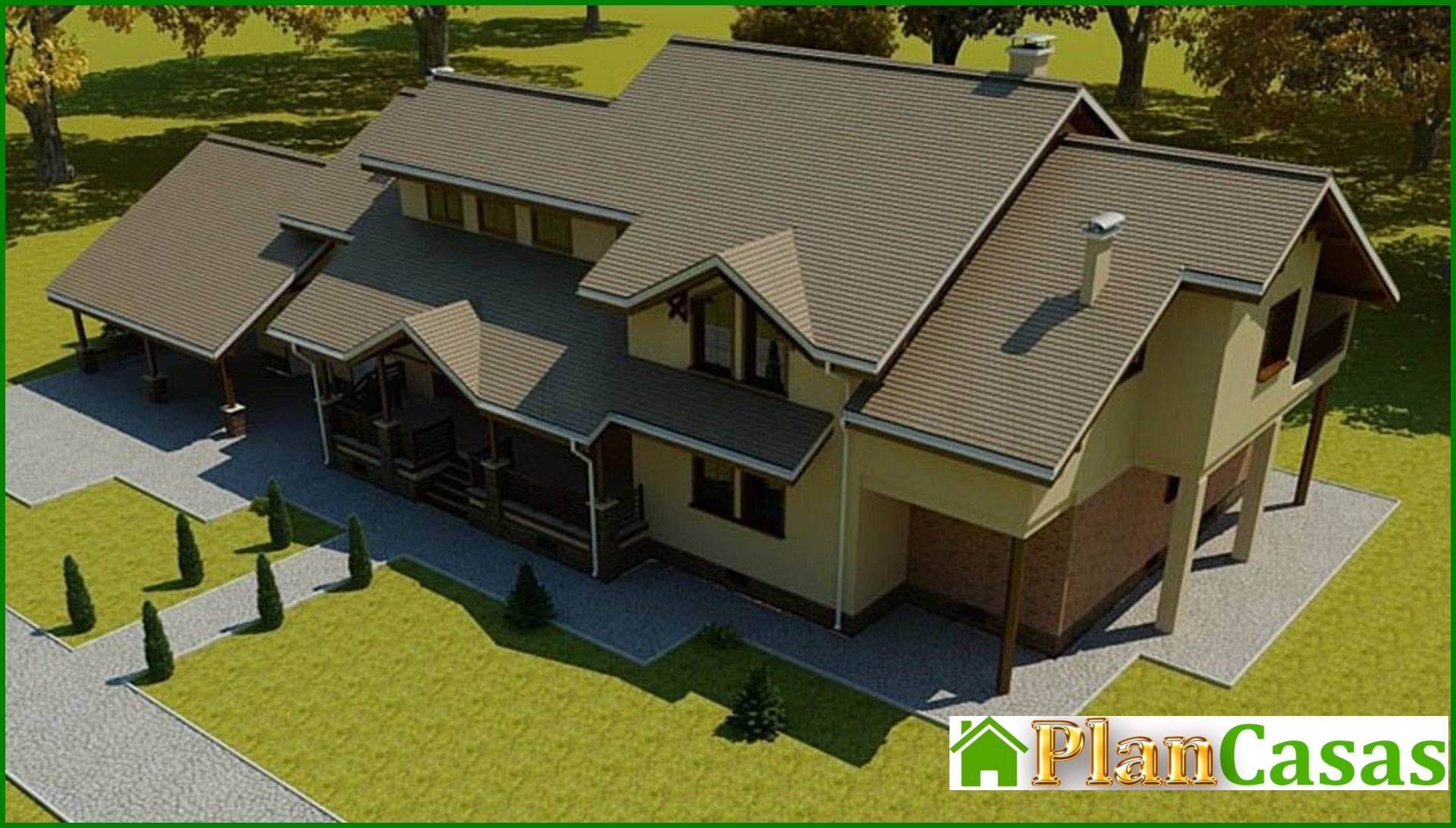 Visualization gallery - The architectural project of a huge country house