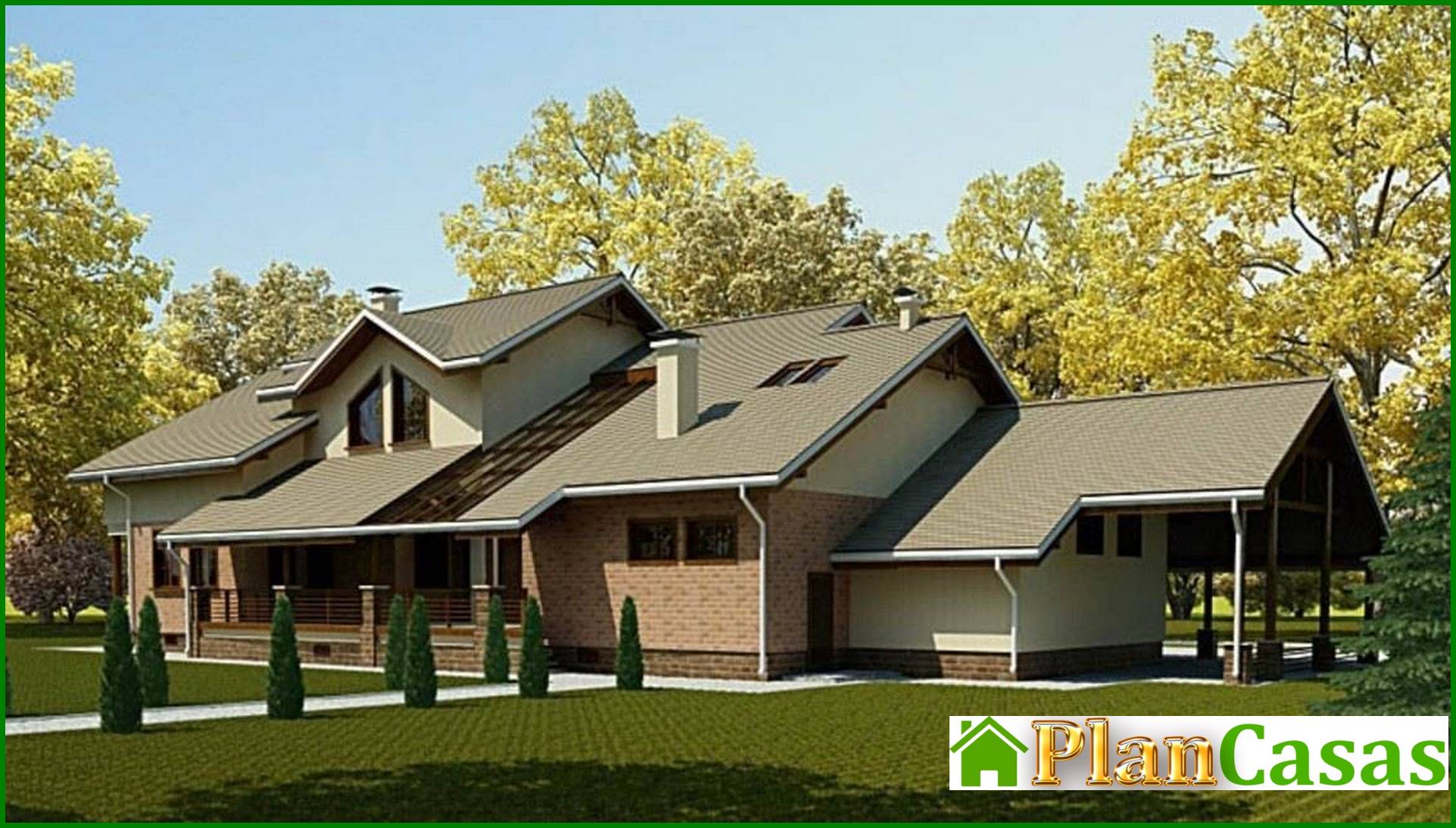 Visualization gallery - The architectural project of a huge country house