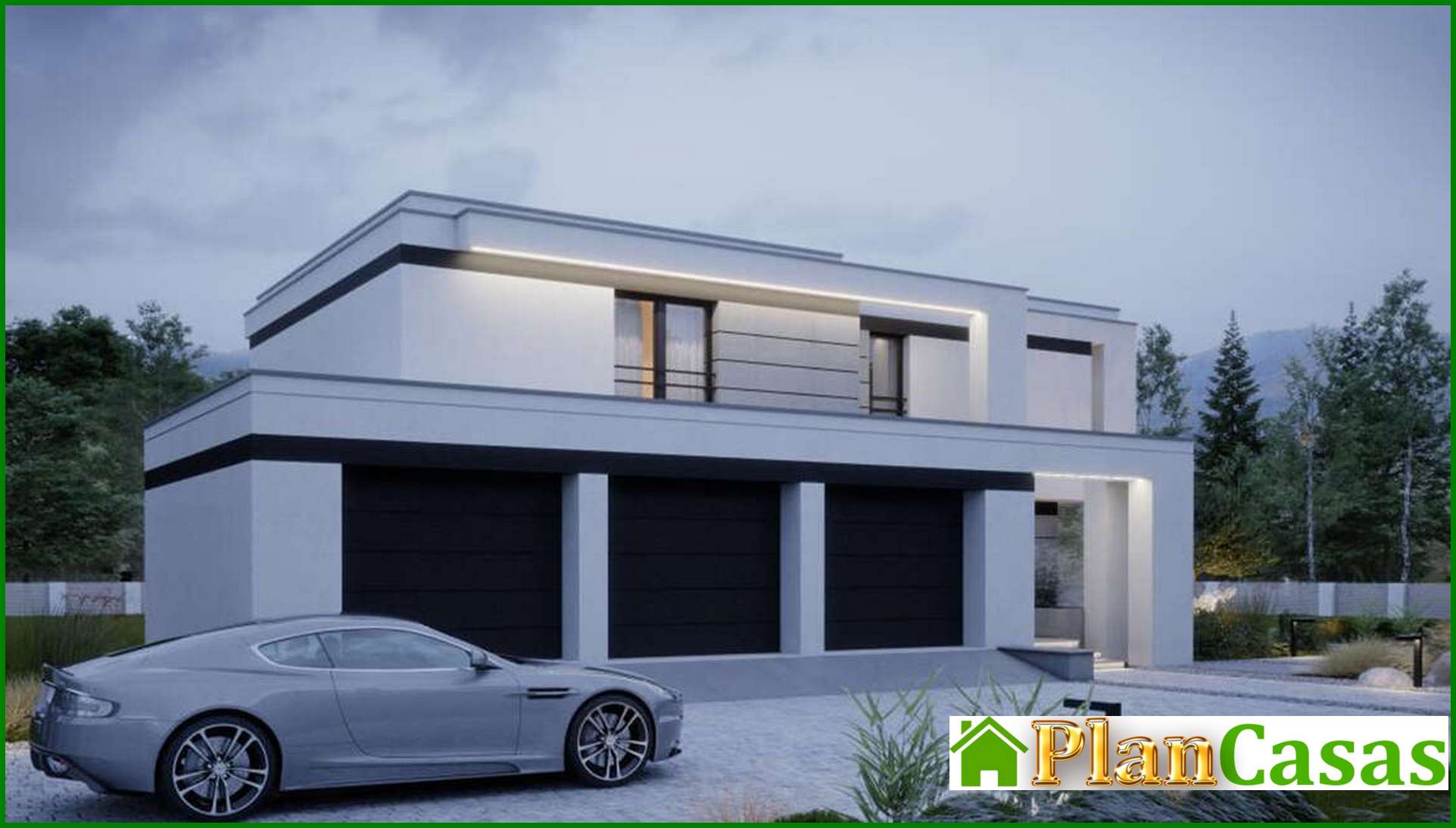 Visualization gallery - Design of a modern stylish house