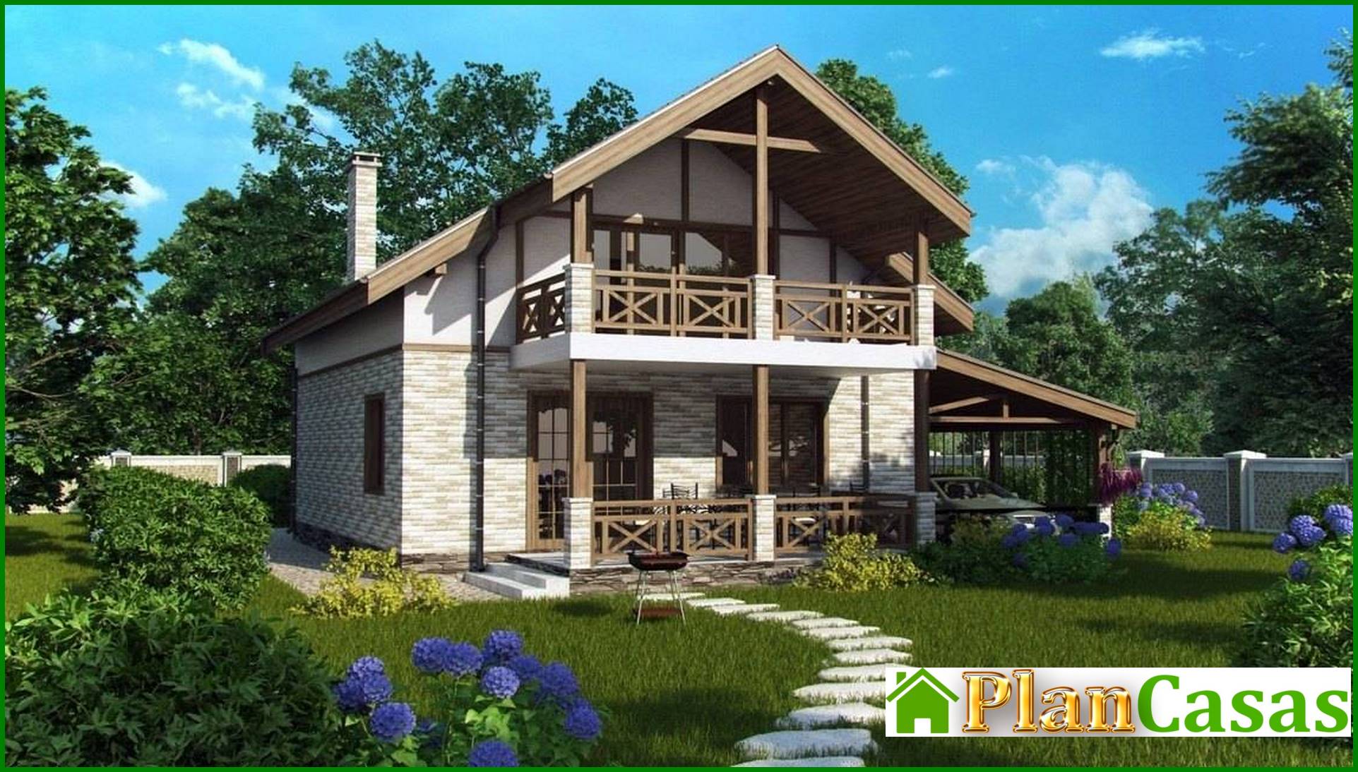 Visualization gallery - Compact house 8 * 9 of the European style