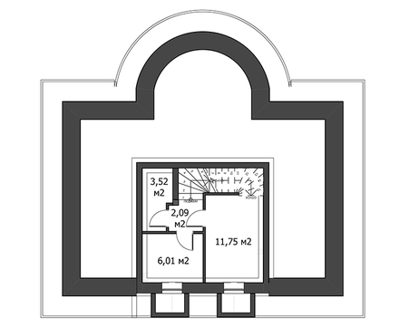 Visualization gallery - Pompous residential building on two floors