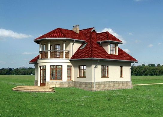 Visualization gallery - Pompous residential building on two floors