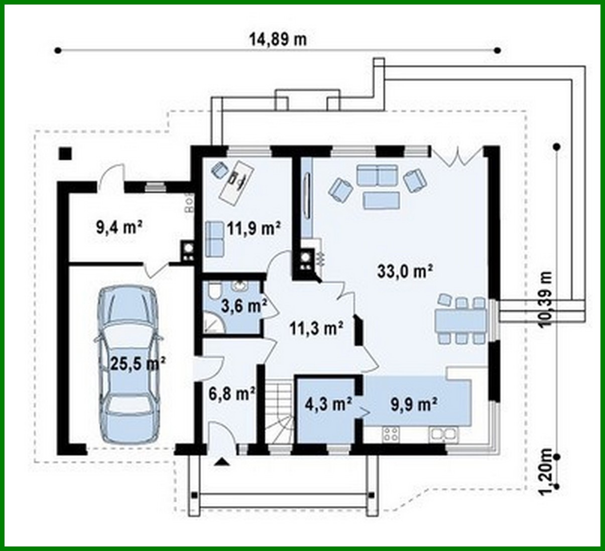 Visualization gallery - House project with attic and garage