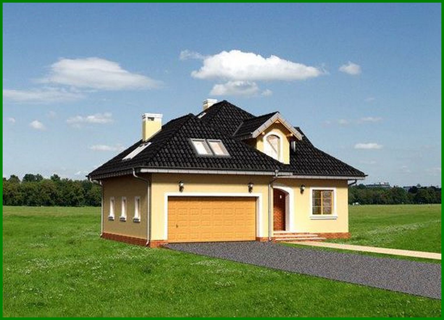 Visualization gallery - Beautiful house with attic