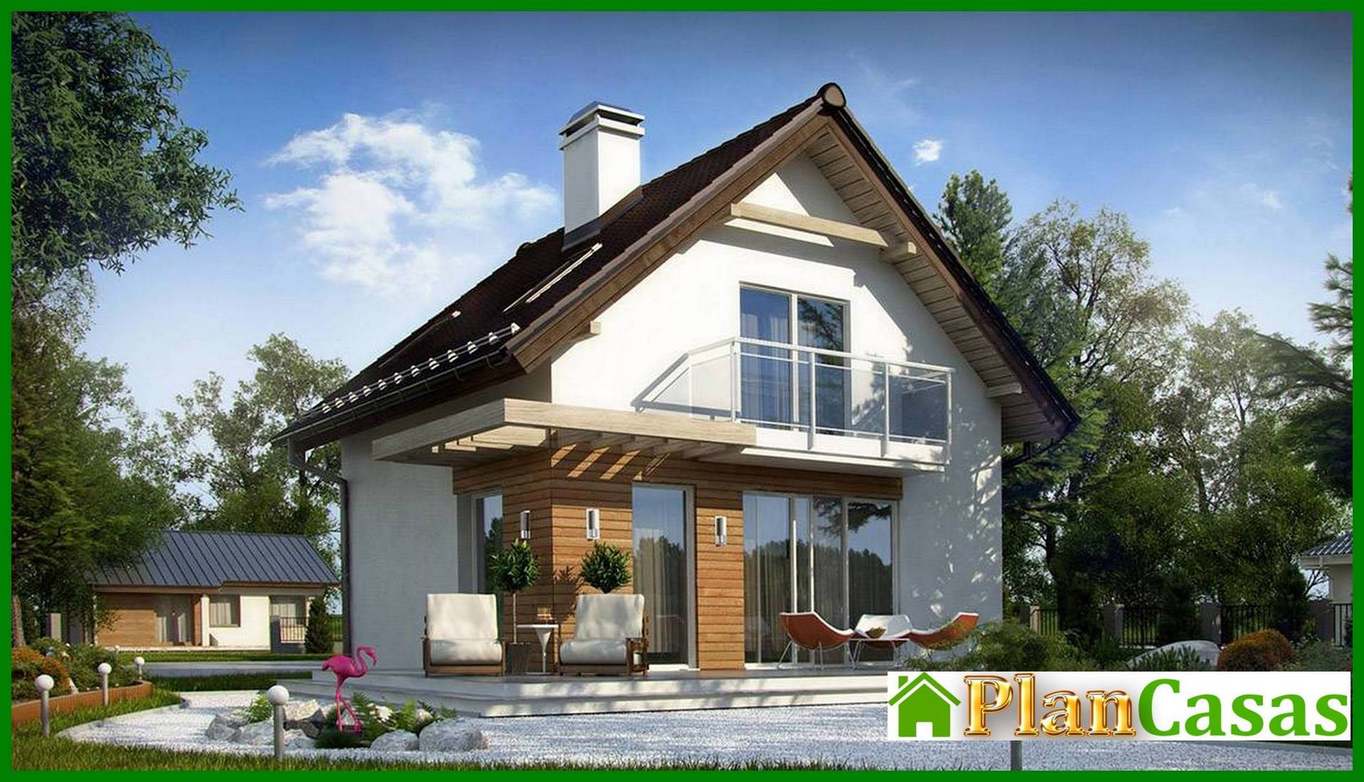 Visualization gallery - The project of a small country house with an attic