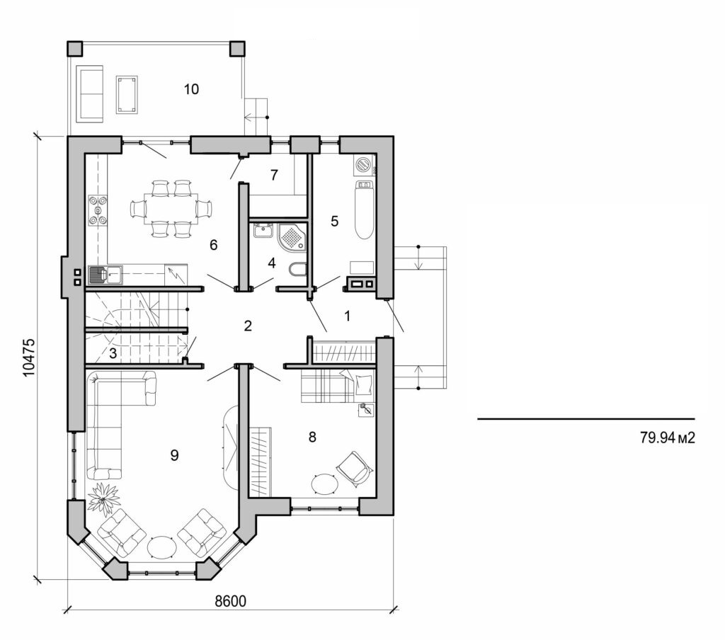 Visualization gallery - Two storey house