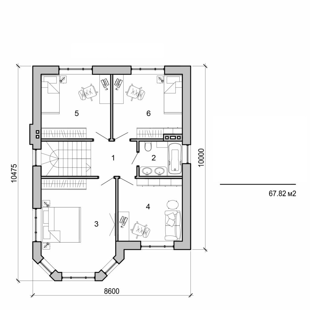 Visualization gallery - Two storey house
