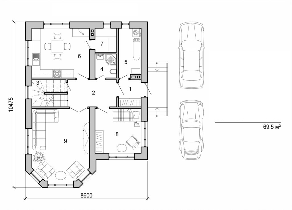 Visualization gallery - Two storey house
