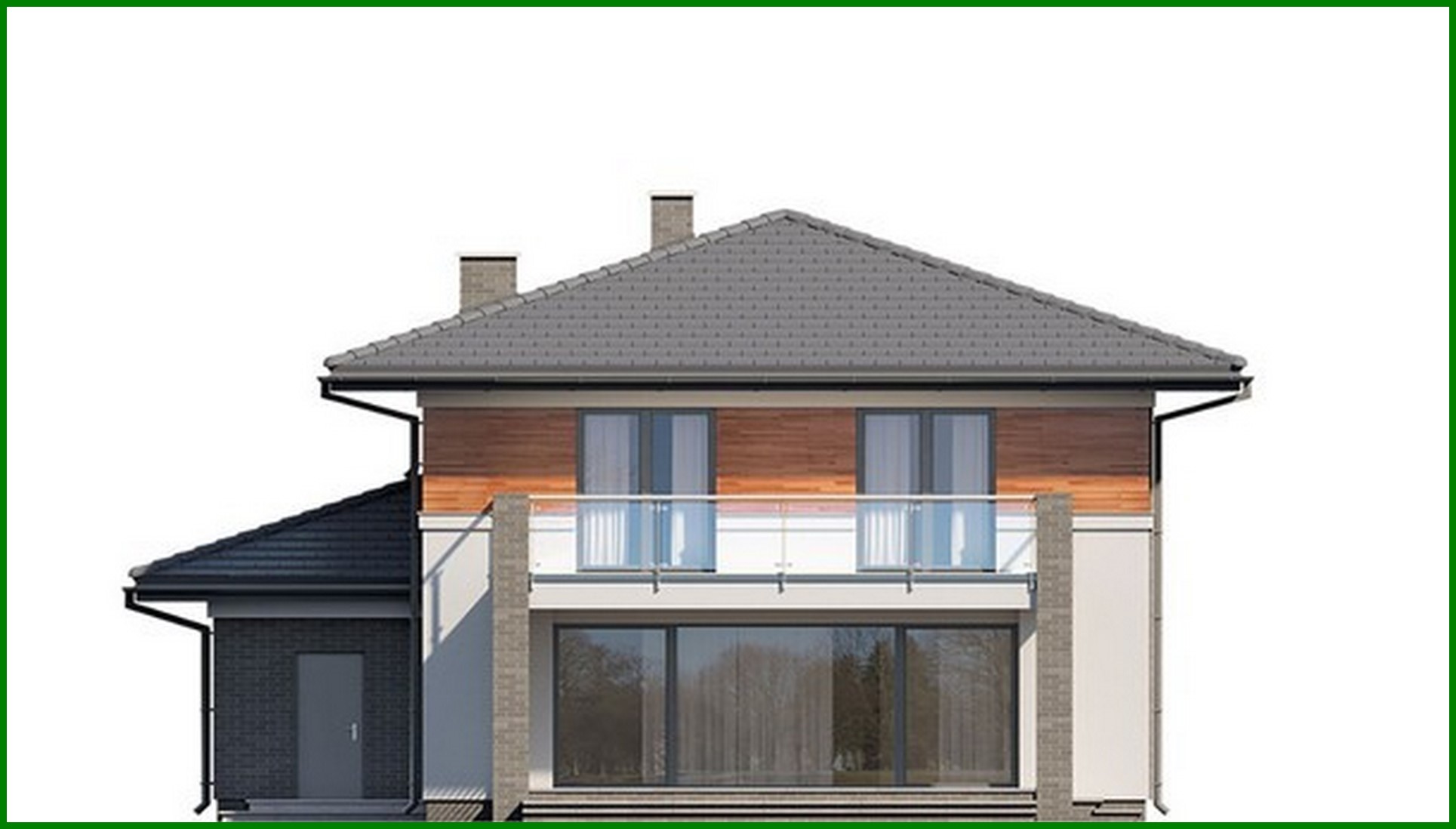 Visualization gallery - Modern residential building with an area of ​​230 m2