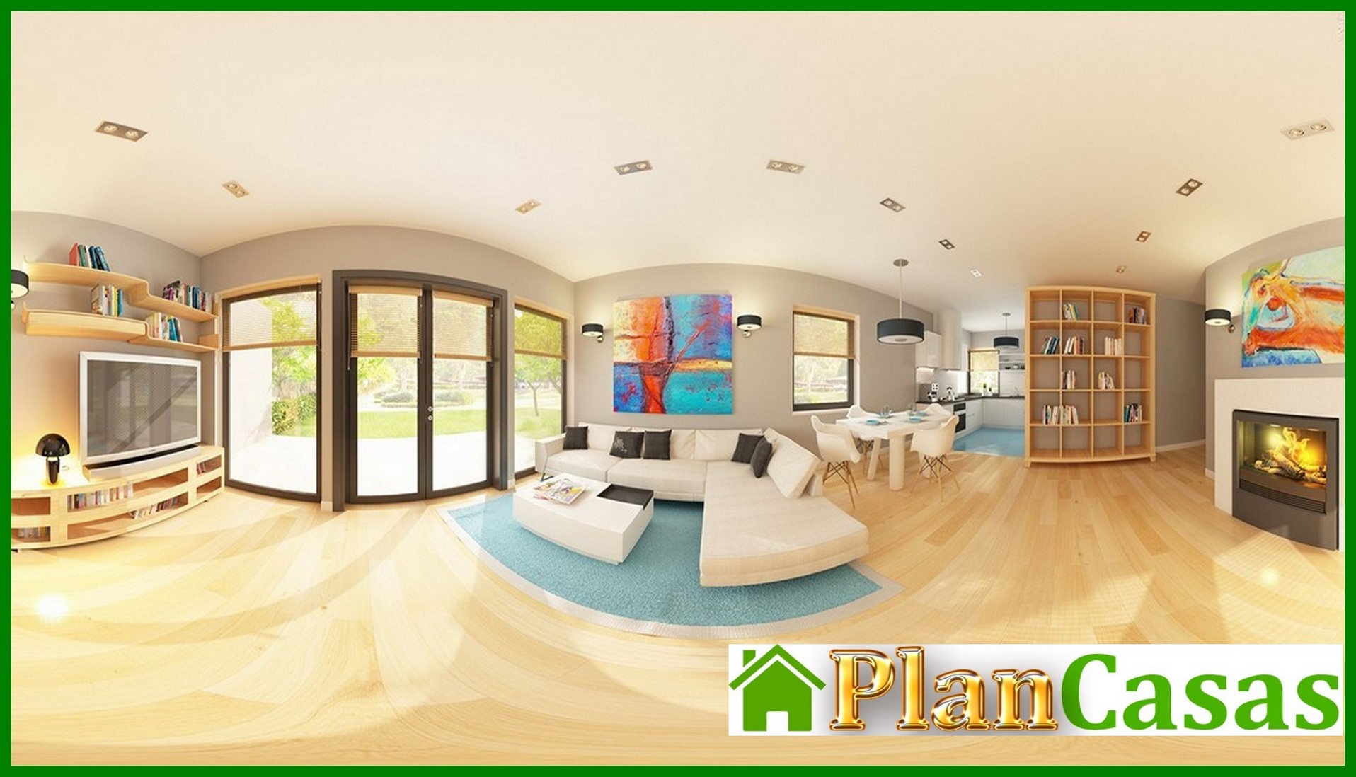 Visualization gallery - House project with a corner window in the kitchen