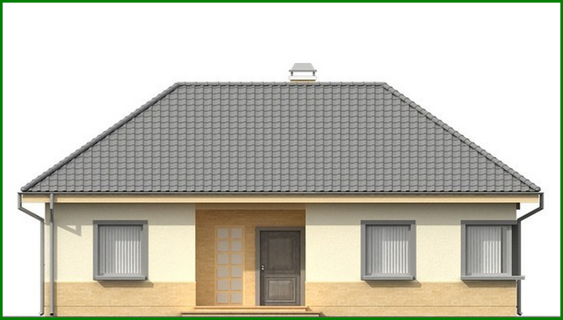 Visualization gallery - House project with a corner window in the kitchen