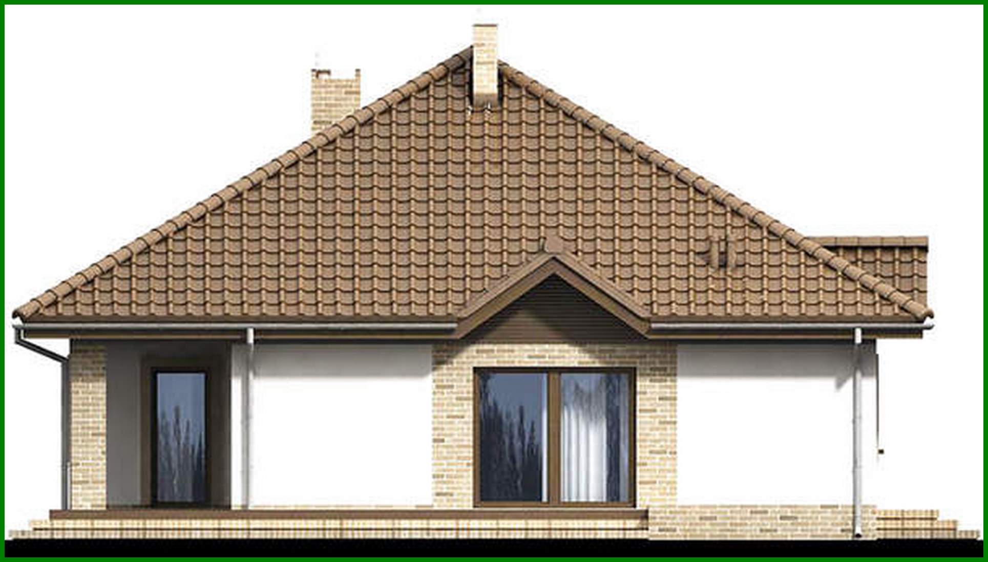 Visualization gallery - Project of a colorful residential building with a built-in garage