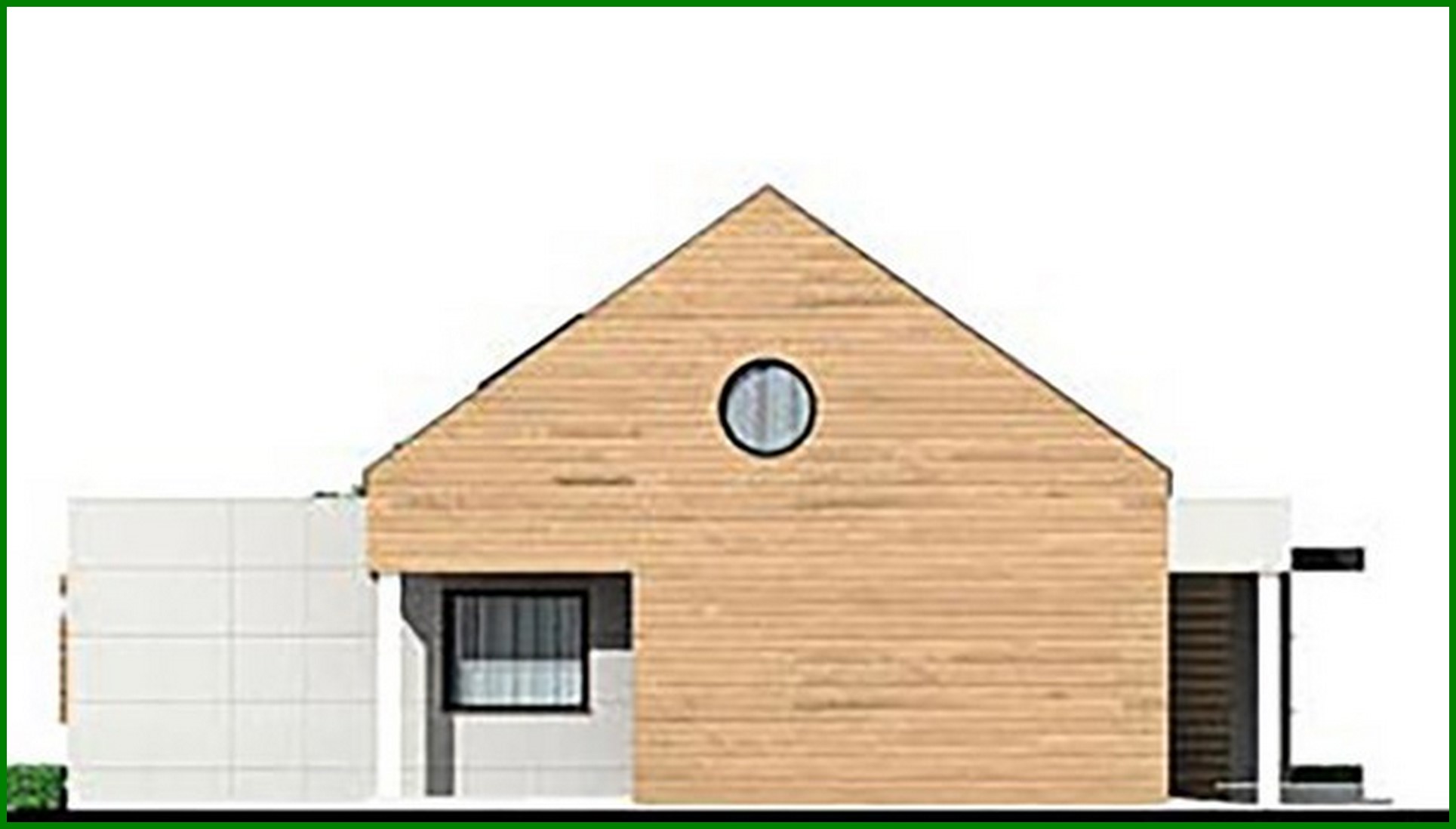Visualization gallery - Scheme of an attractive residential building with a garage for two cars