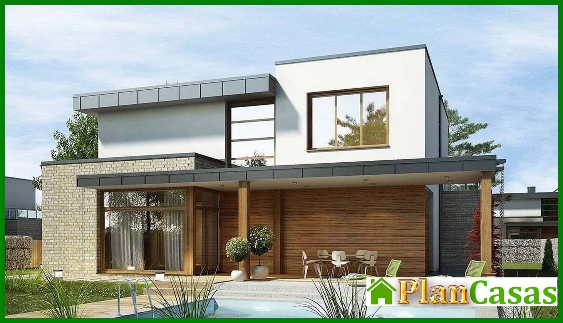 Stylish house with spacious verandas and terraces house plan