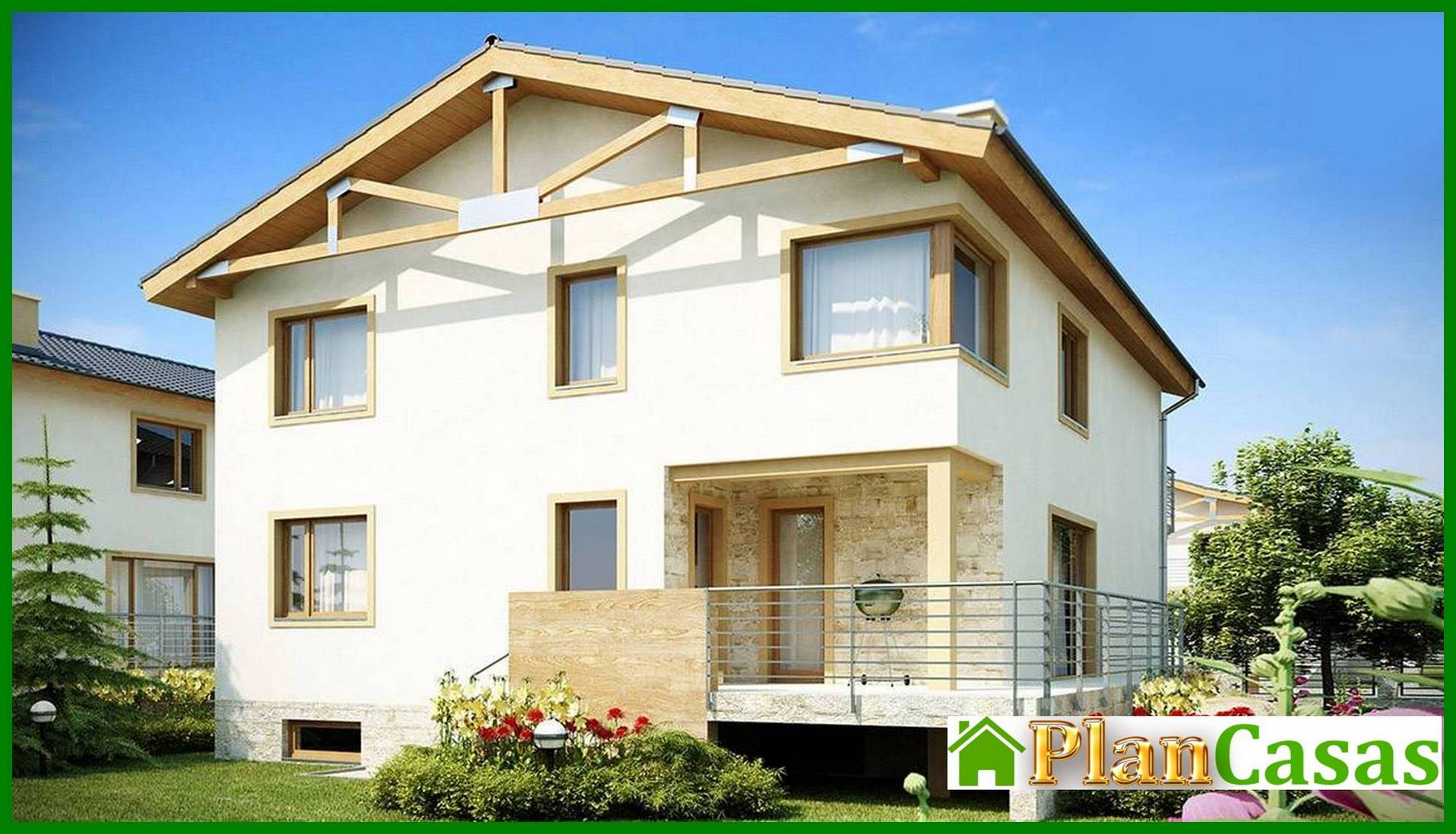 Visualization gallery - The project of a two-story house with a basement