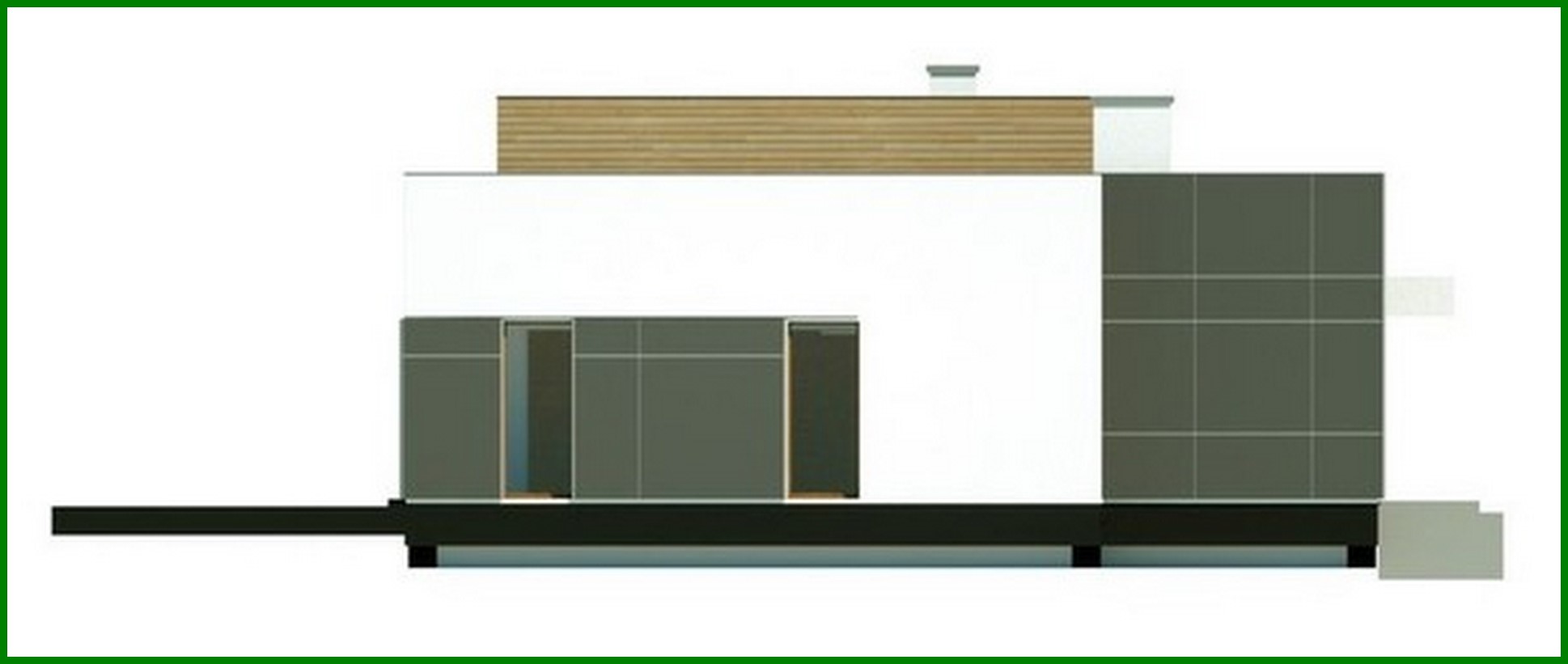 Visualization gallery - Project of a modern house with a spacious living room