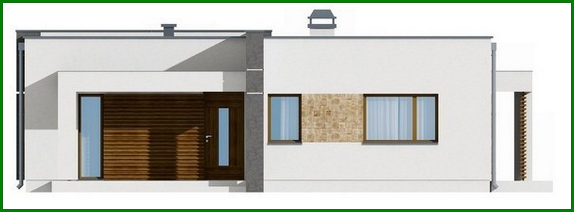 Visualization gallery - Compact Hi-Tech Cottage Project