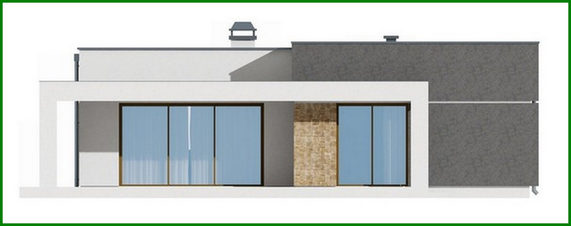 Visualization gallery - Compact Hi-Tech Cottage Project