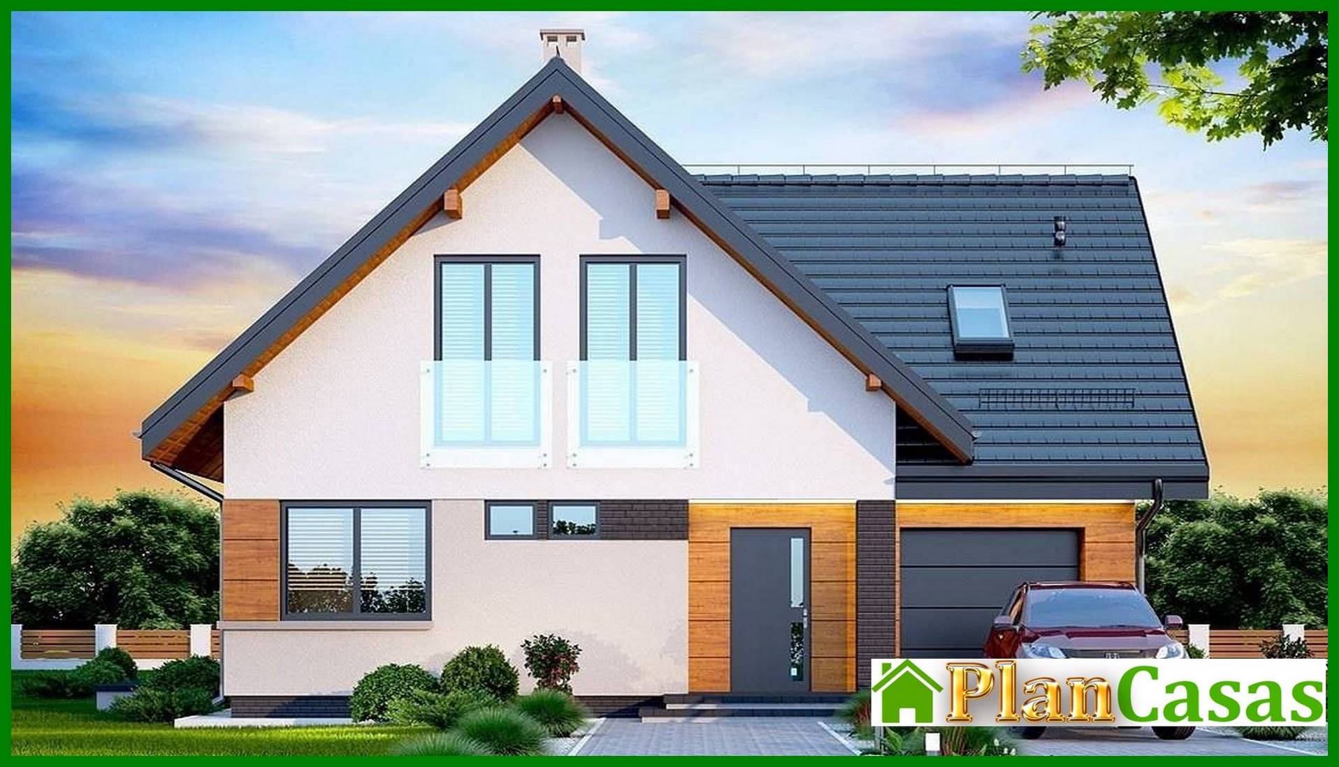 Visualization gallery - Elegant residential building with cozy balconies