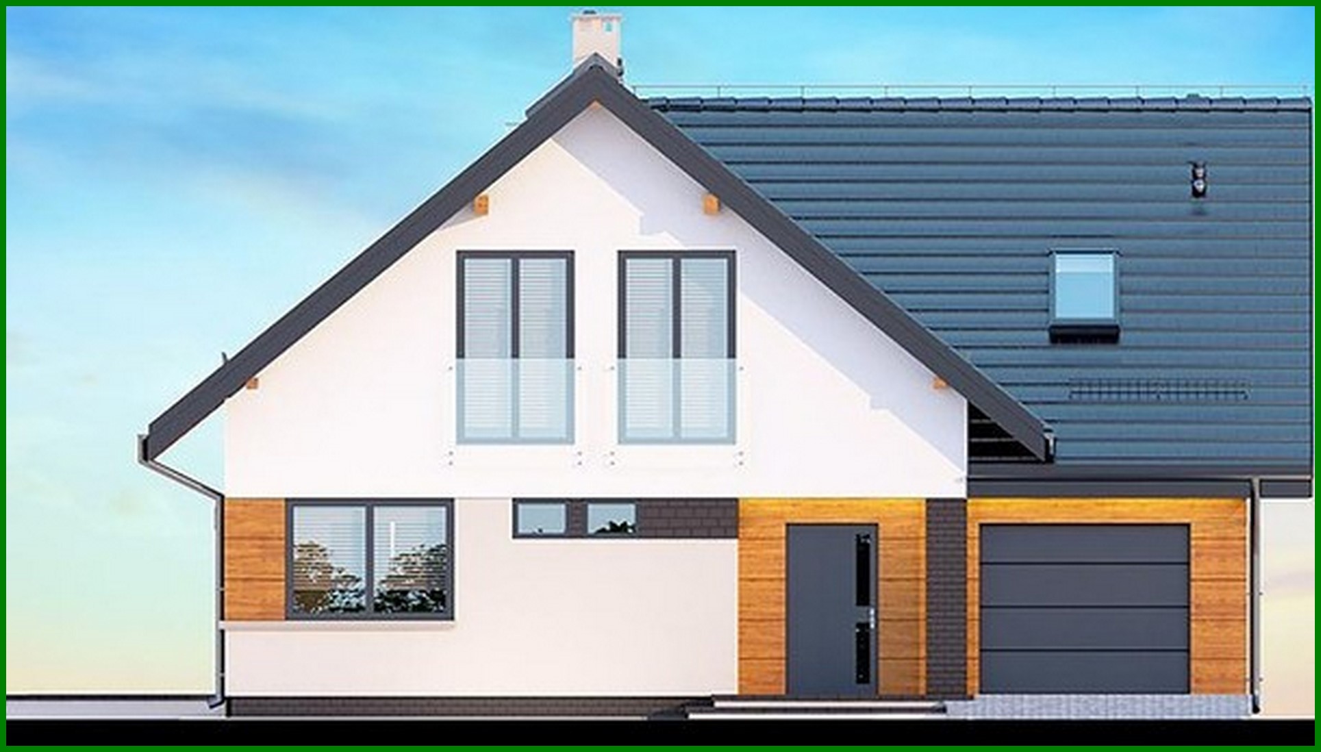 Visualization gallery - Elegant residential building with cozy balconies