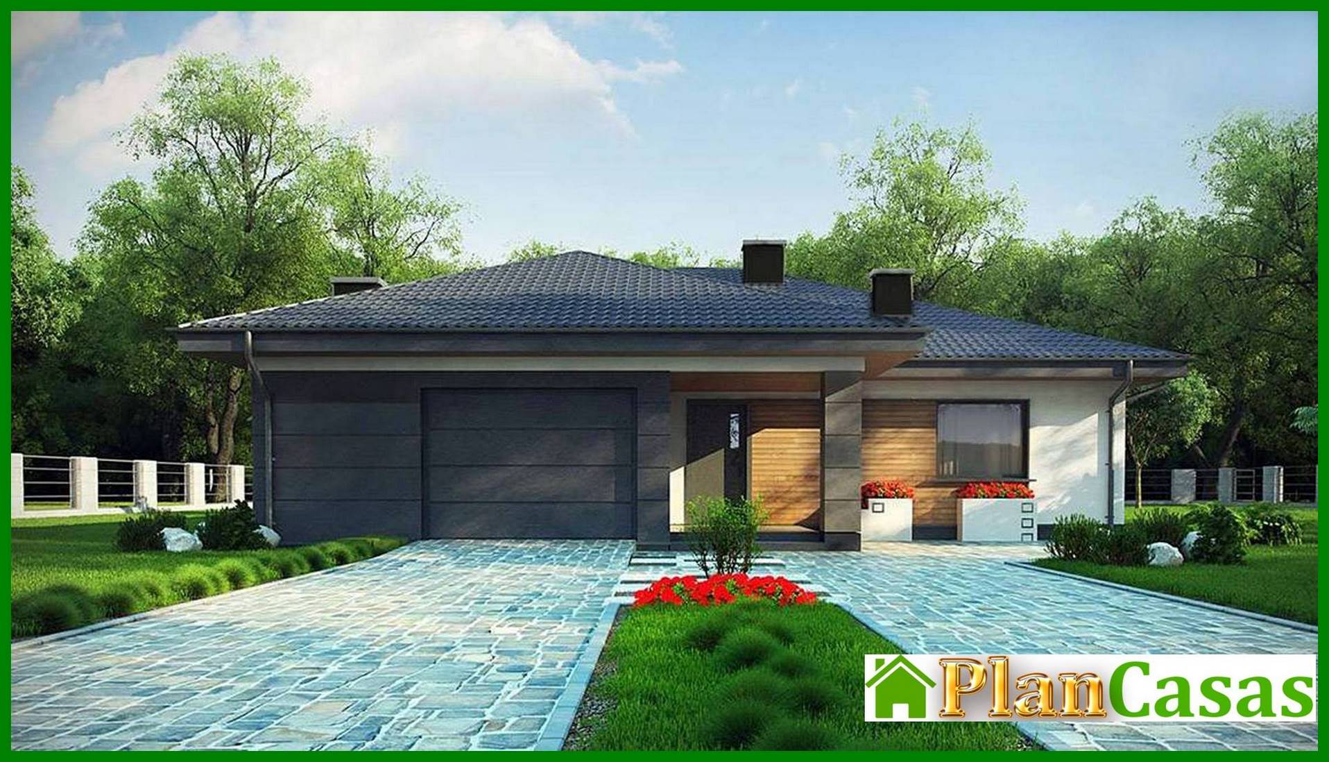 Visualization gallery - One-floor house