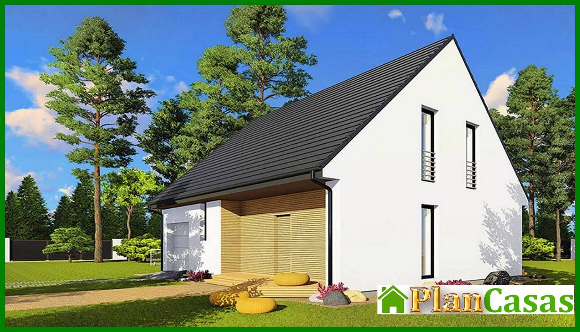 Visualization gallery - Attic apartment building with a delightful veranda