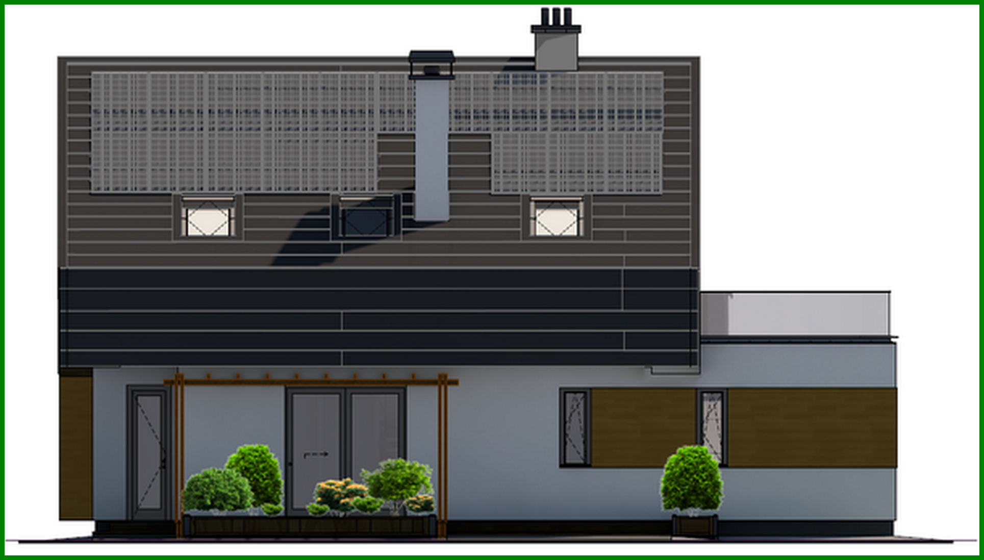 Visualization gallery - Spacious attic 4-bedroom apartment building