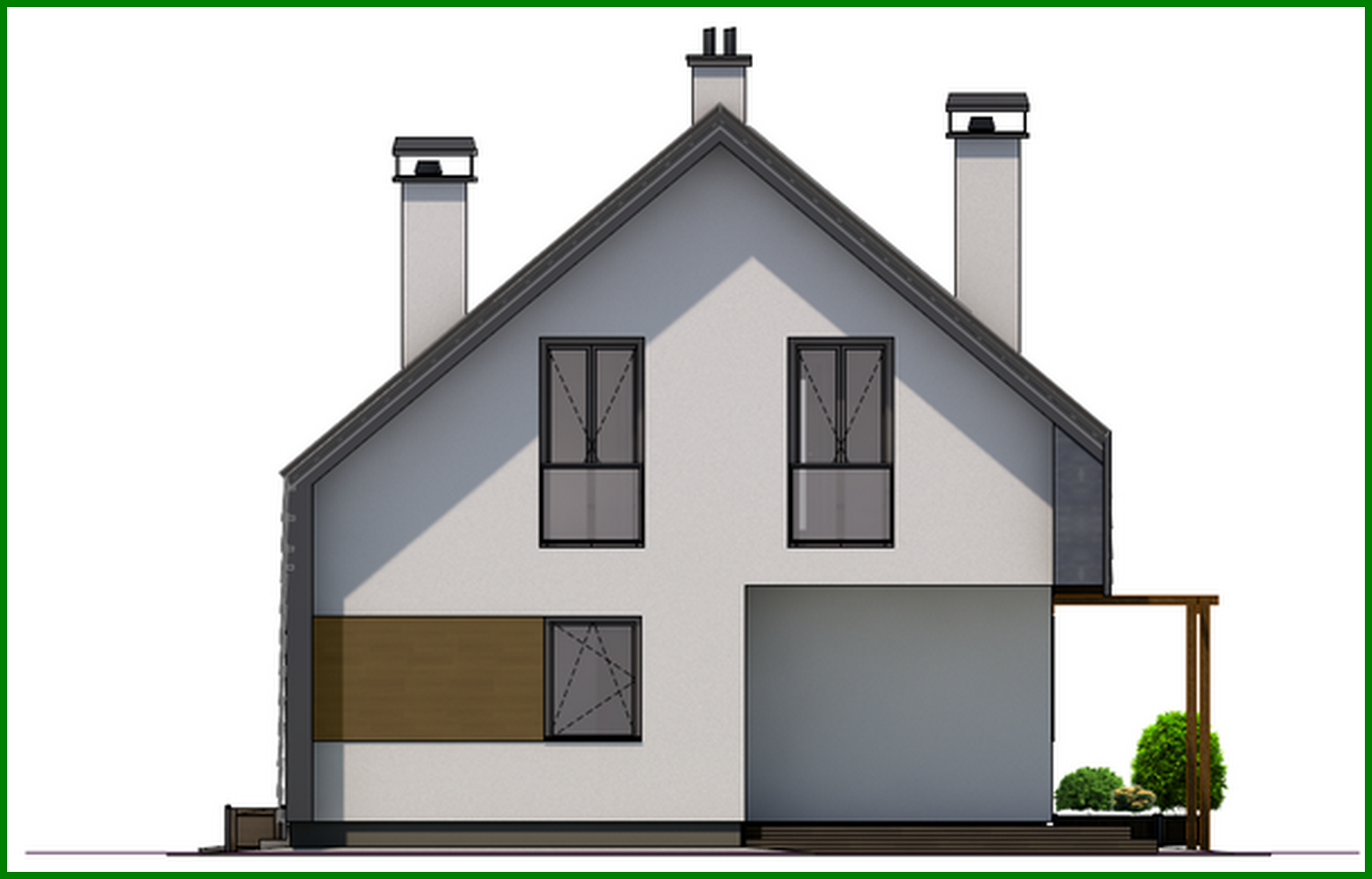 Visualization gallery - Spacious attic 4-bedroom apartment building