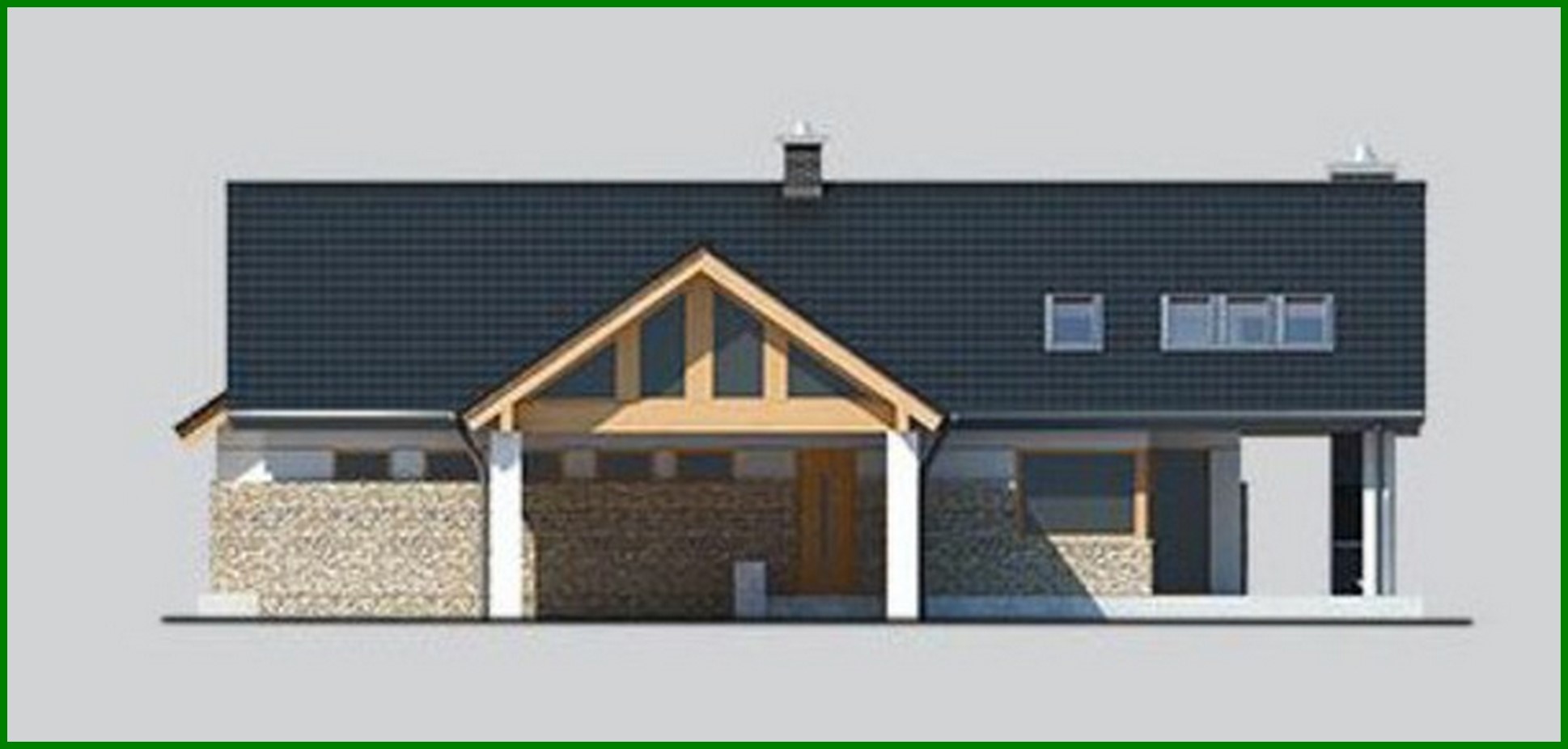 Visualization gallery - Beautiful apartment building with an unusual garage solution