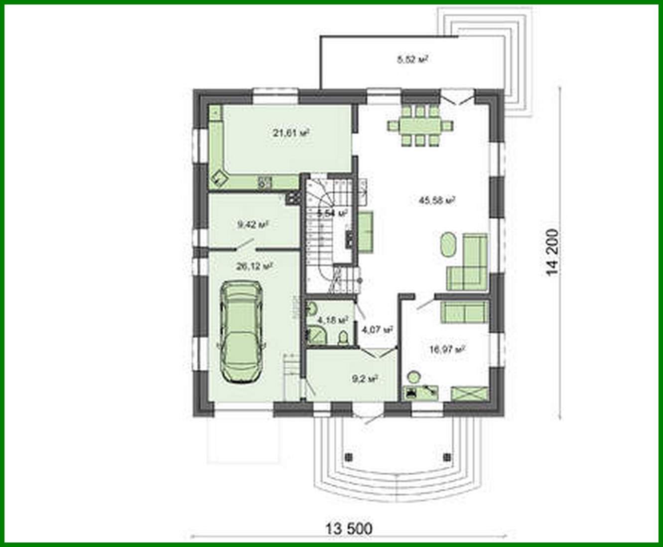 Visualization gallery - Project of a picturesque residential building with chocolate decor