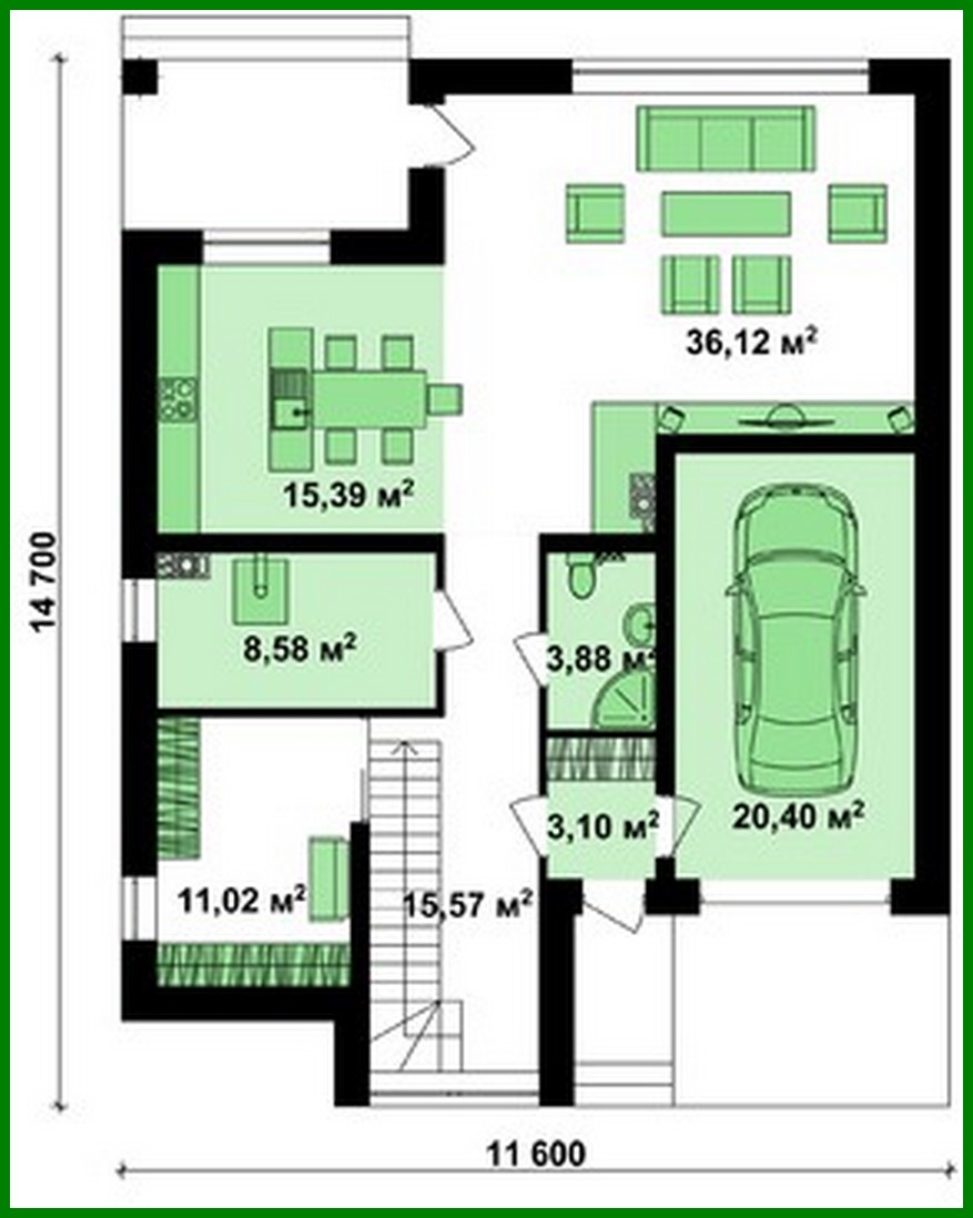 Visualization gallery - Beautiful modern Art Nouveau cottage