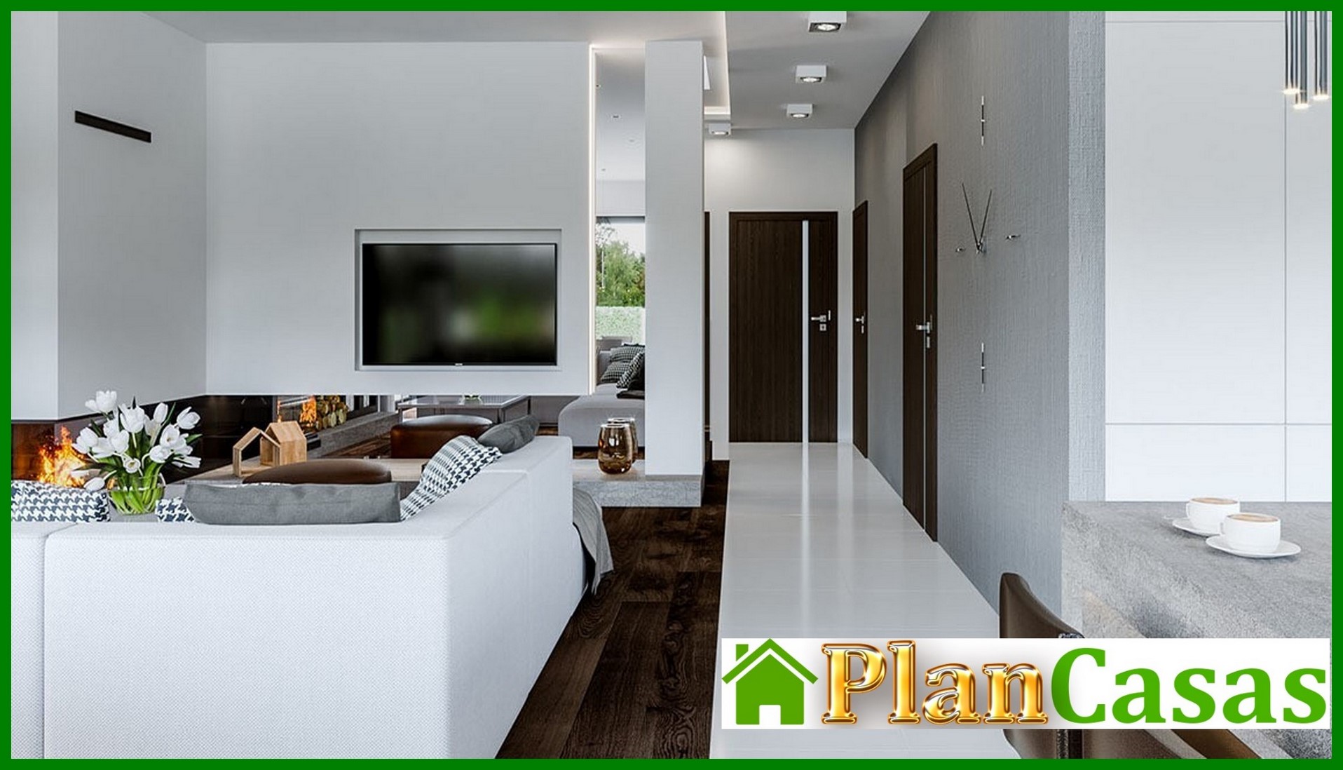 Visualization gallery - Beautiful project of a two-story house in the style of minimalism