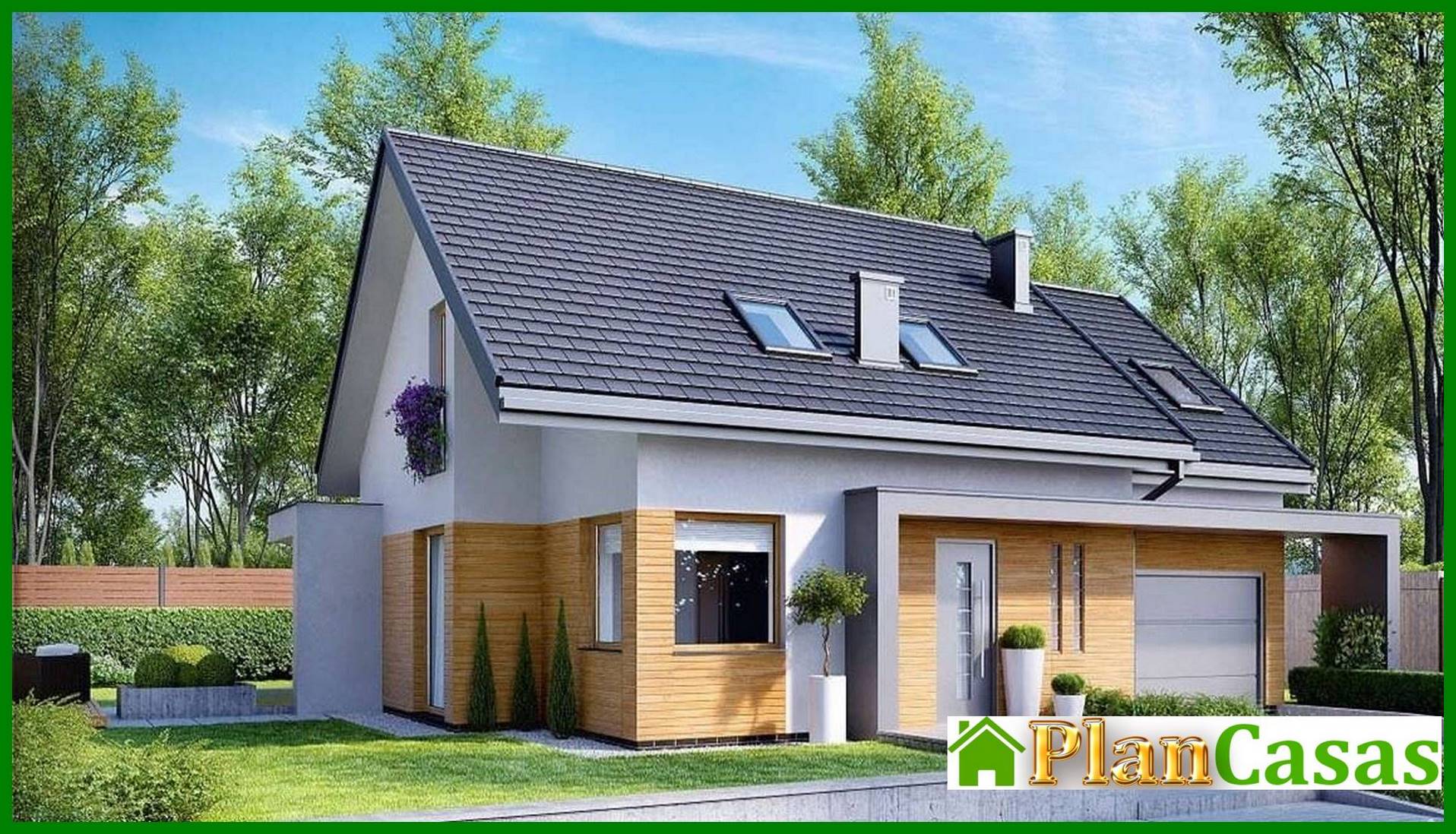 Visualization gallery - Stylish residential building with attic